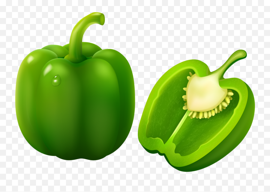 Fruits And - Green Bell Pepper Clipart Emoji,Bell Pepper Emoji