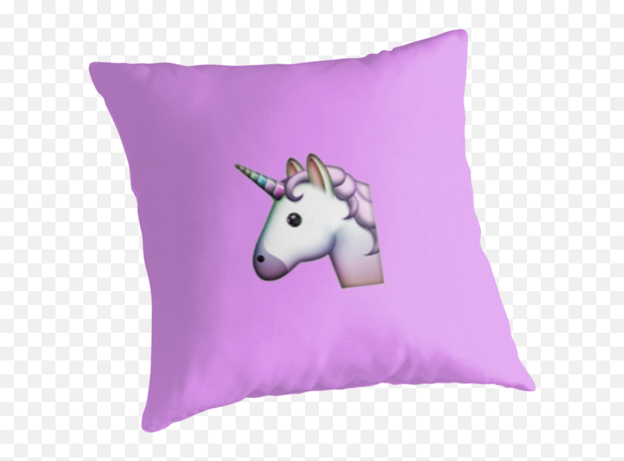 Unicorn Emoji Throw Pillows By Trendzz - Cushion,Unicorn Emoji