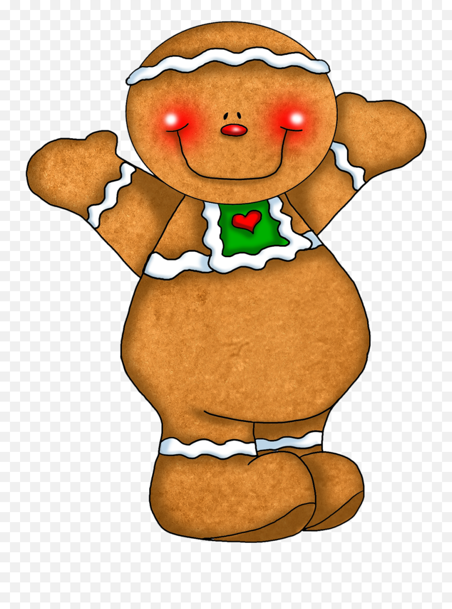 Gingerbread Clipart Look At Clip Art - Cute Gingerbread Man Clip Art Emoji,Gingerbread Man Emoji