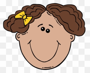 Free Curly Hair Illustrations - Child Face Clip Art Emoji