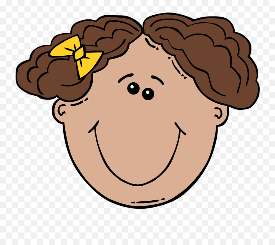 Free Curly Hair Illustrations - Child Face Clip Art Emoji,Cigarette Emoticon