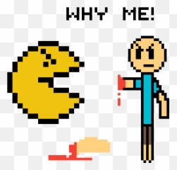 Pixilart - Pacman Pixel Art Png Emoji