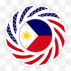 Filipino Drawing American Flag - Barbados And Emoji