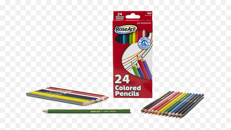 Roseart Colored Pencils 24 - Rose Art Colored Pencils 24 Emoji,Emoji Pencils