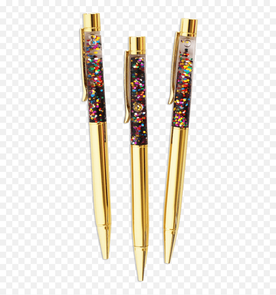 To The Point Confetti Pen Set U2014 Head Over Heels - Pen Set Png Emoji,Emoji Pens
