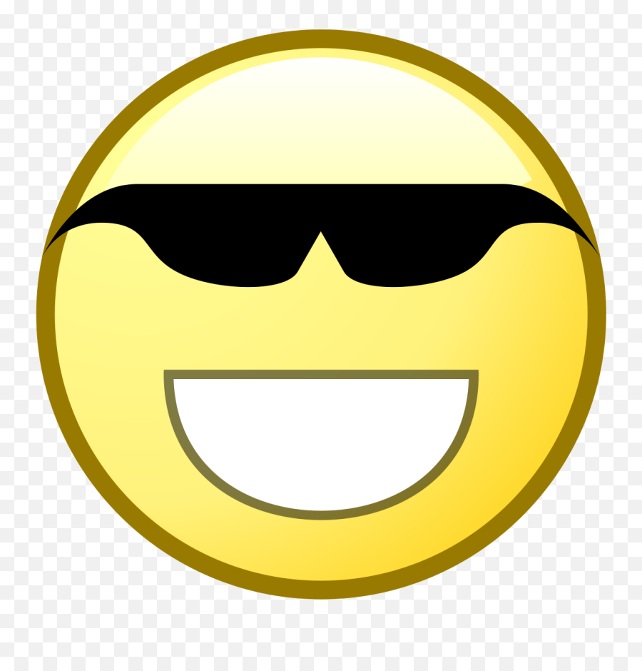 Fileemblem - Coolsvg Wikimedia Commons Cool Smiley Free Emoji,Cool Emoticon
