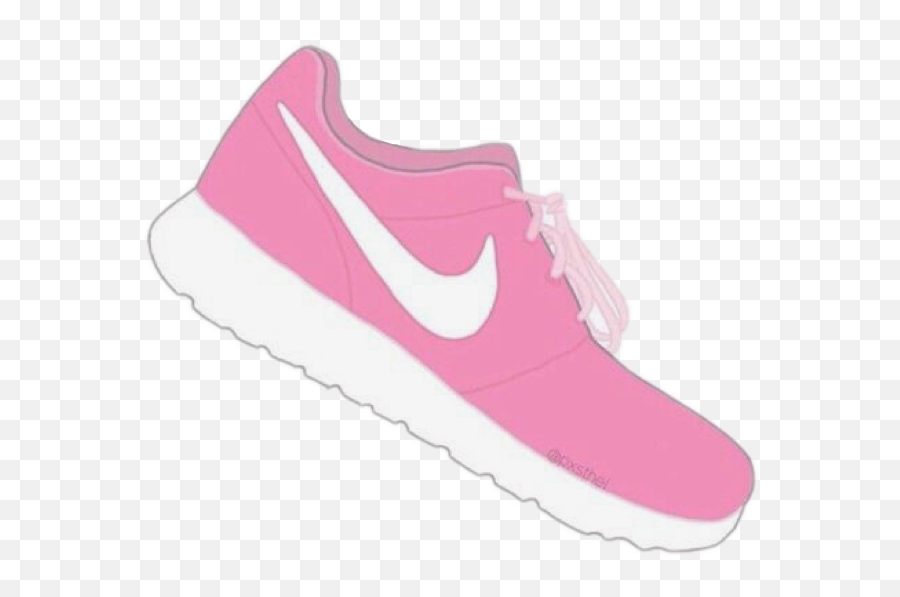 Nike Shoes Pink Interesting Run Go Art Party Freetoedit - Pink Running Shoes Clipart Emoji,Running Shoes Emoji