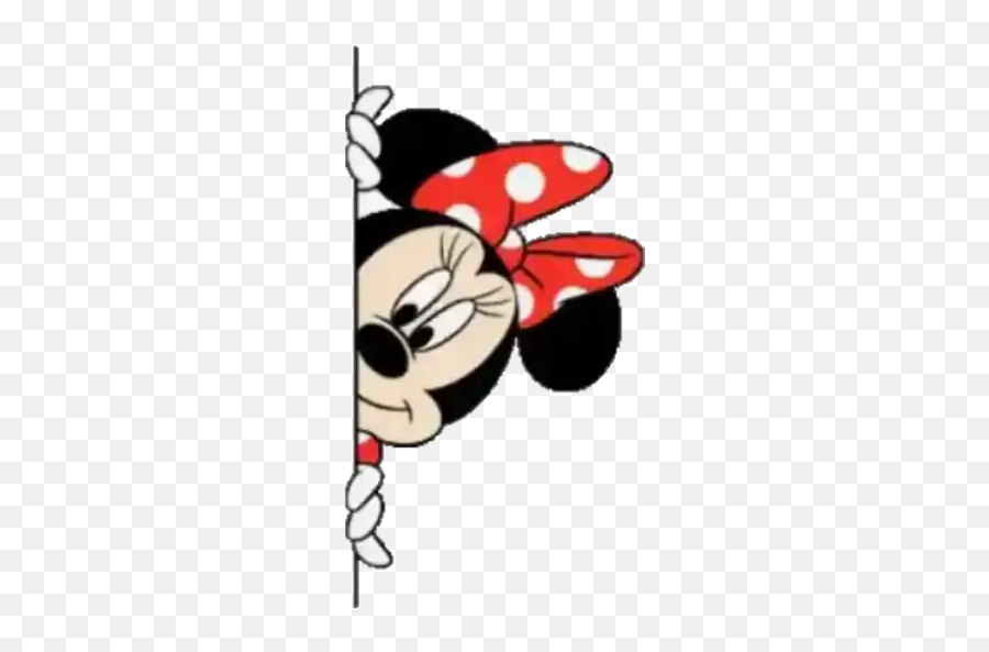 Minnie Mouse - Whatsapp Minnie Mouse Gif Emoji,Minnie Emoji