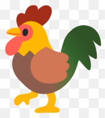Rooster Emoji - Rooster,Rooster Emoticon