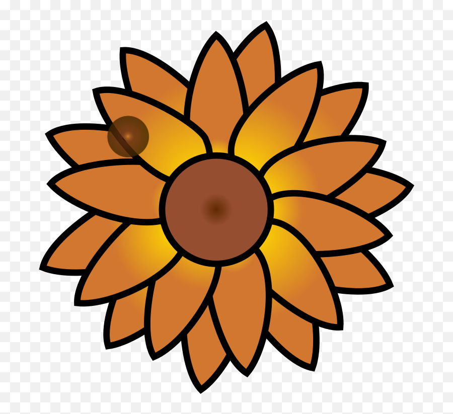 Sunflower Png Svg Clip Art For Web - Download Clip Art Png Sunflower Clip Art Emoji,Rosette Emoji