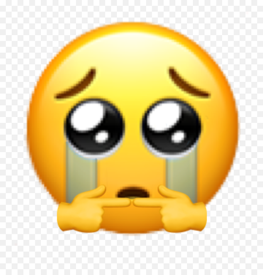 Shy Cute Emoji Crying Sticker By Kai C - Crying Heart Emoji Gif,C: Emoji