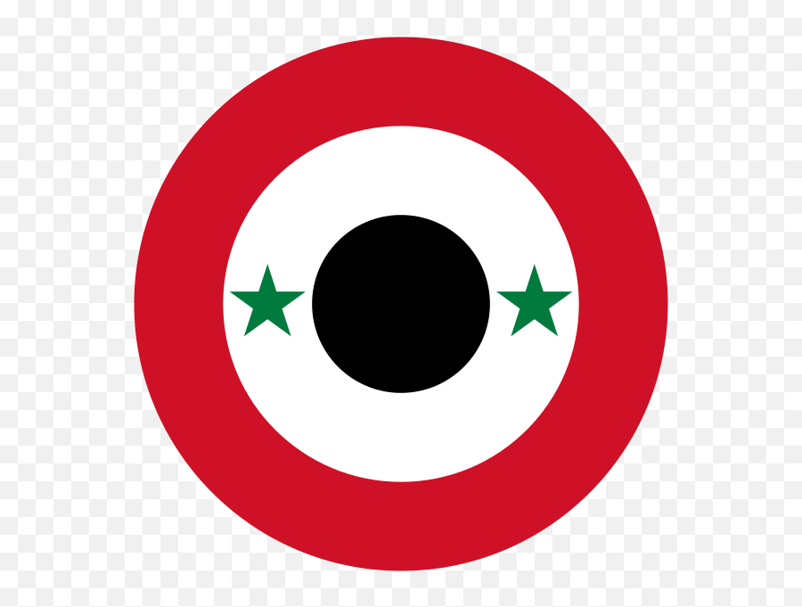 Roundel Of Syria - Syrian Air Force Roundel Emoji,Syrian Flag Emoji