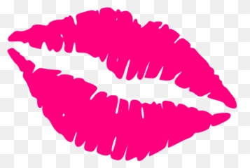 Hot Pink Lips - Kiss Vector Png Emoji