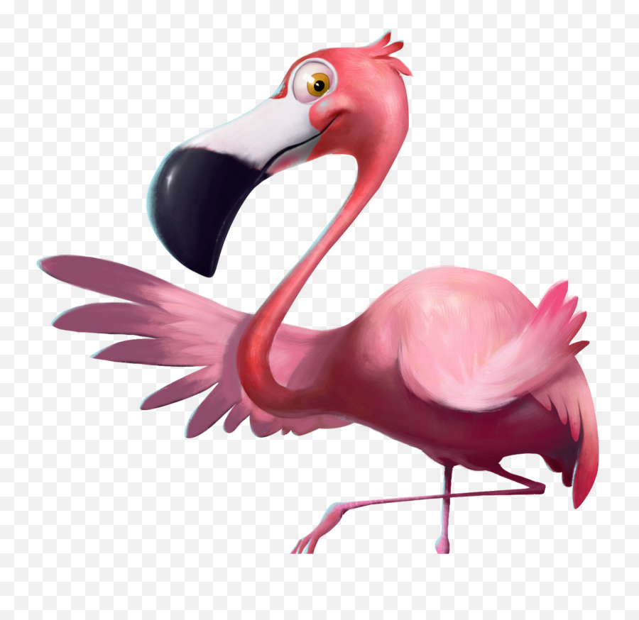 Mq Pink Flamingo Birds Bird - Flamingo Cartoon Illustration Png Emoji,Pink Flamingo Emoji