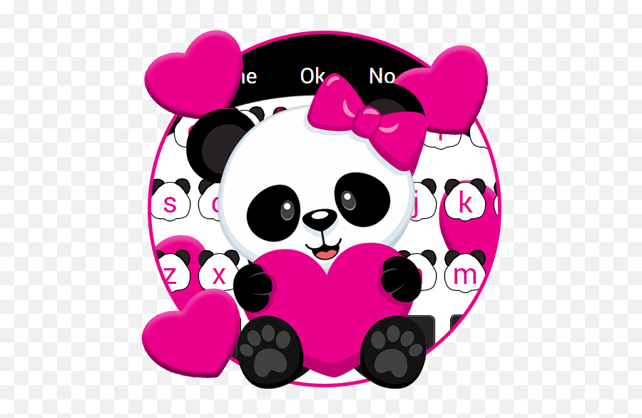 Lovely Cute Panda Keyboard For Android - Drawing Pictures Of Panda Emoji,Panda Emoji Keyboard