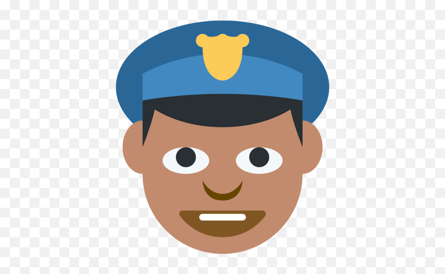 Police Clipart Emoji Picture - Emoticon Police Officer,Cop Emoji