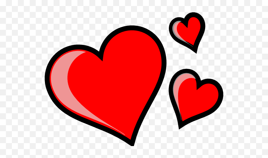 3 Hearts Transparent Png Clipart Free - Clip Art Of Hearts Emoji,Emoji With Three Hearts