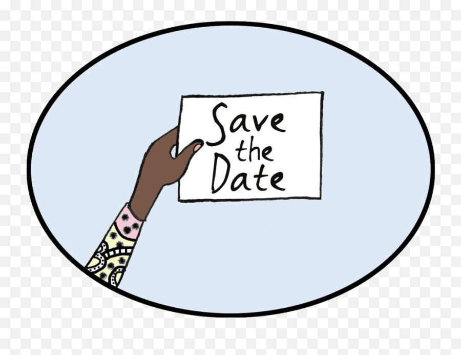 December Clipart Save The Date - Save The Date Cartoon Png Party Emoji,Save The Date Emoji