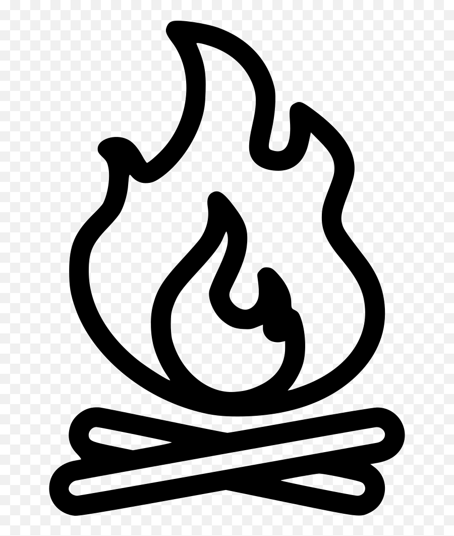 Download Campfire Comments - Camp Fire Clip Art Png Image Campfire Clipart Black And White Png Emoji,Campfire Emoji