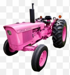 Pink Tractor Johndeere - Pink Tractor Emoji,Tractor Emoji