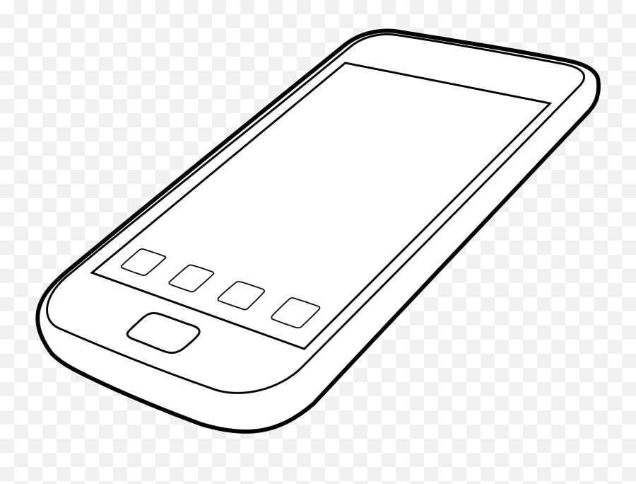 Download Iphone Ipad Clipart Png - Smartphone Black And Smart Phone Clip Art Black And White Emoji,Emojis On Ipad
