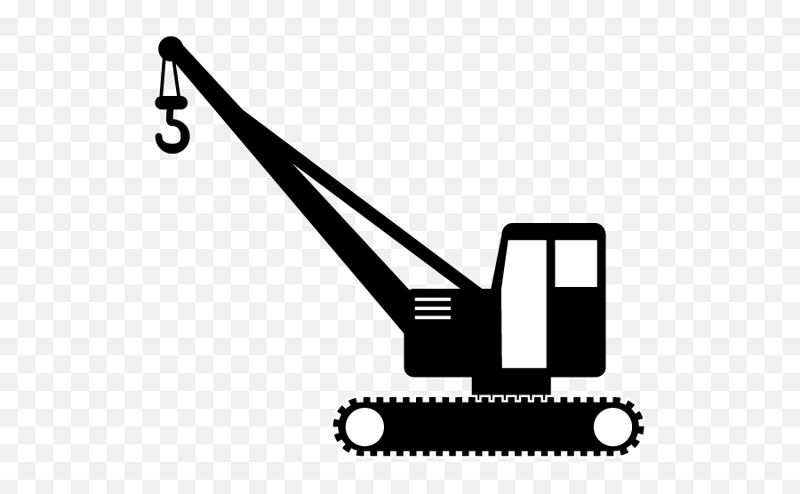 Crane Clipart Heavy Vehicle Crane - Construction Machines Icon Png Emoji,Crane Emoji