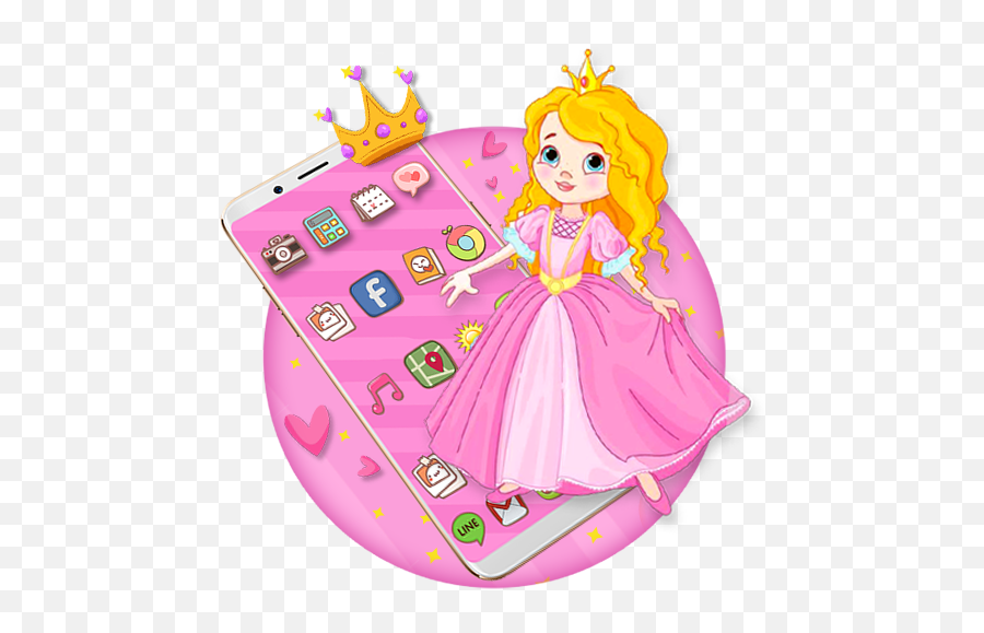 Cartoon Princess Themes Hd Wallpapers 3d Icons - Cartoon Emoji,Princess Emoticons