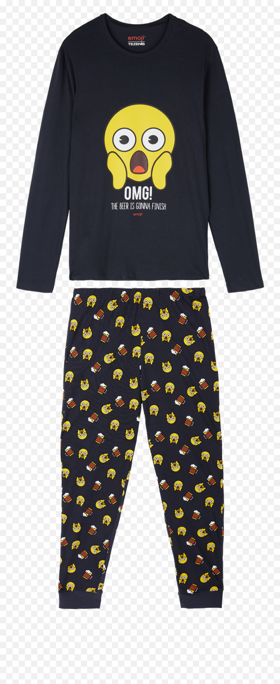 Mens Omg Emoji Long Pajamas - Pijama De Emoji,Emoji Website Clothing
