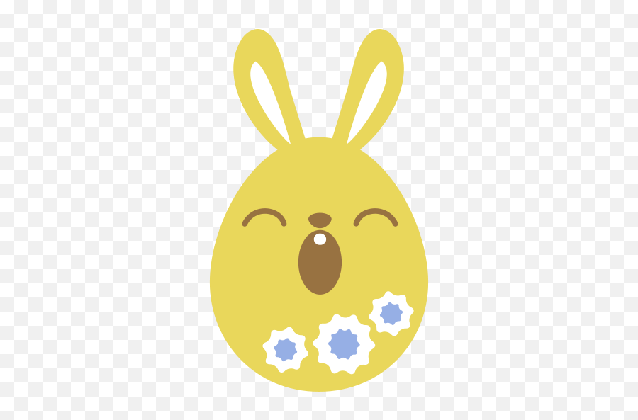 Sleepy Bunny Free Icon Of Easter Egg Bunny Icons - Sad Easter Bunny Emoji,Bunny Emoji Transparent
