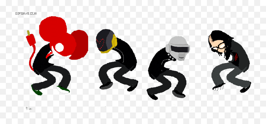 Image 683649 Daft Punk Skrillex - Dancing Daft Punk Gif Emoji,Deadmau5 Emoji