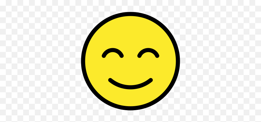 Smiling Face With Smiling Eyes Emoji - Eyes Closed Smiling Emoji,Feliz Emoji