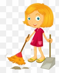 Sweeping The Floor Clipart Transparent Sweep The Floor Cartoon Emoji,Sweep Emoji