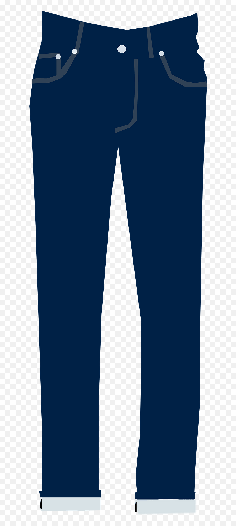 Jeans Clipart - Vertical Emoji,Jeans Emoji