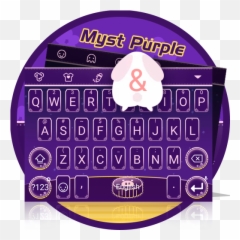 Myst Purple Keyboard - Dot Emoji