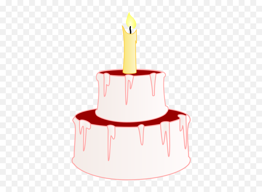 Vector Illustration Of Small Cake With Cherry - Birthday Cake Clip Art Emoji,Facebook Cake Emoji
