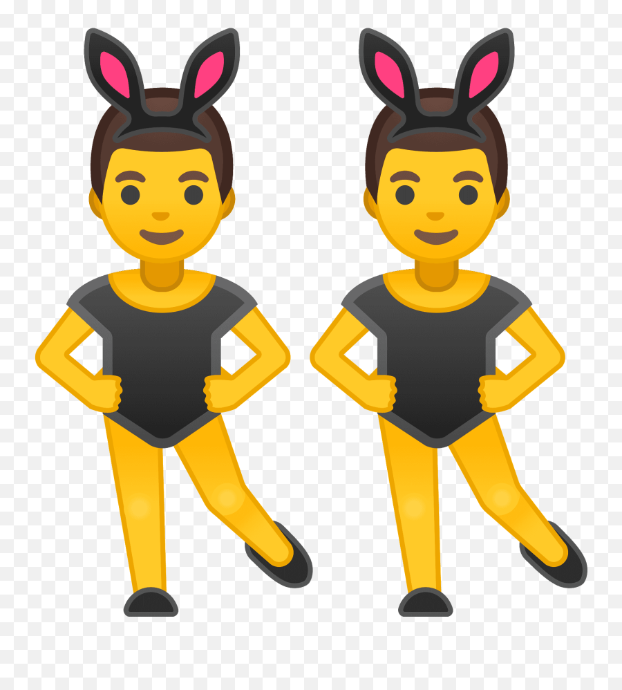 Men With Bunny Ears Emoji Clipart,Bunny Emoji Transparent