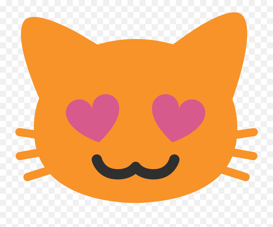 Smiling Cat With Heart - Transparent Heart Eyes Cat Emoji,Smile Heart Emoji
