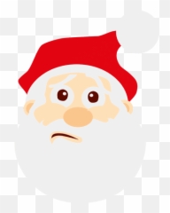 Dizzy Santa Claus Emoticon - Santa Claus Symbol Transparent Emoji,Christmas Emoticon