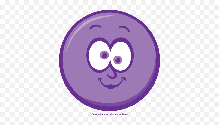 Purple Winking Smiley Face Clip Art - Smiley Purple Happy Faces Emoji,Smurf Emoji