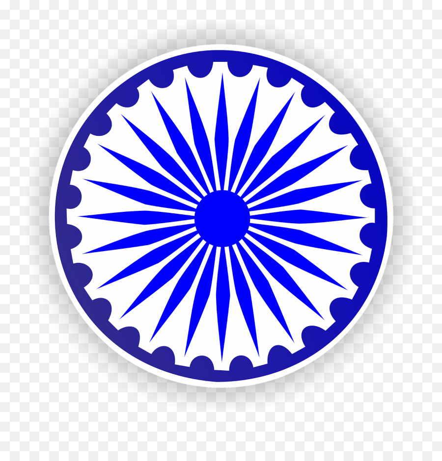 Indian Flag Chakra Png Transparent Png - Logo Ashok Chakra Png Emoji,Barbados Flag Emoji