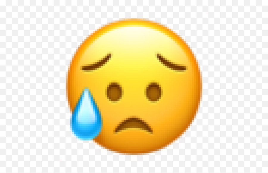 Disappointed But Relieved Face - Emoji Meanings,Apple Emoticon
