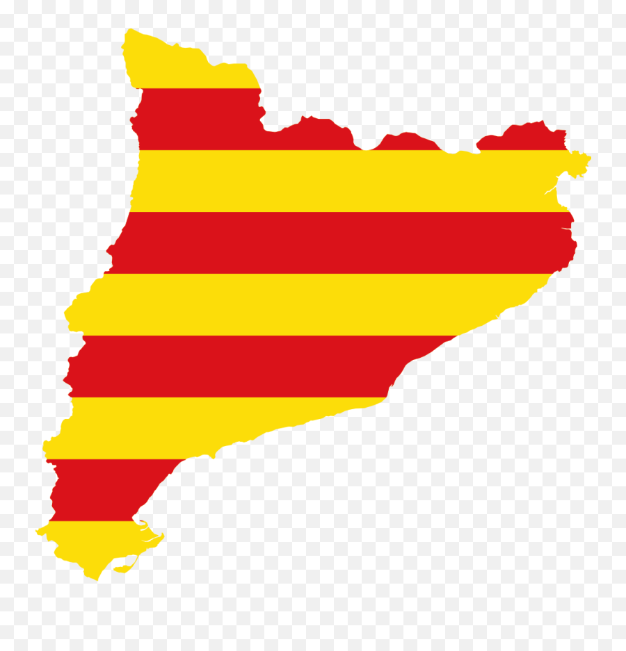 Flag Map Of Catalonia - Catalonia Flag Map Emoji,Catalan Flag Emoji