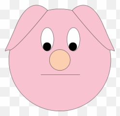 Sad Piggy Vector Illustration Emoji