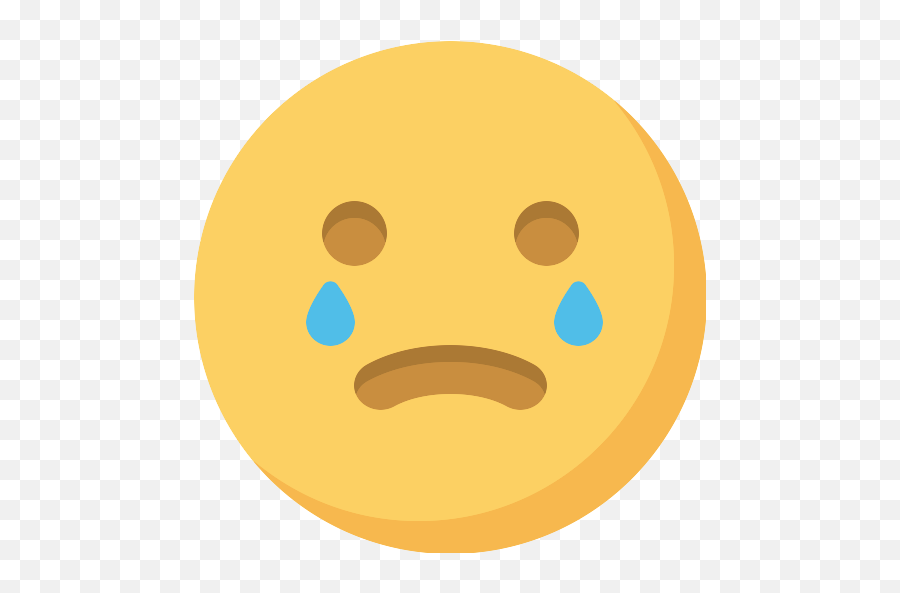Crying Png Icon - Circle Emoji,Crying Baby Emoticon