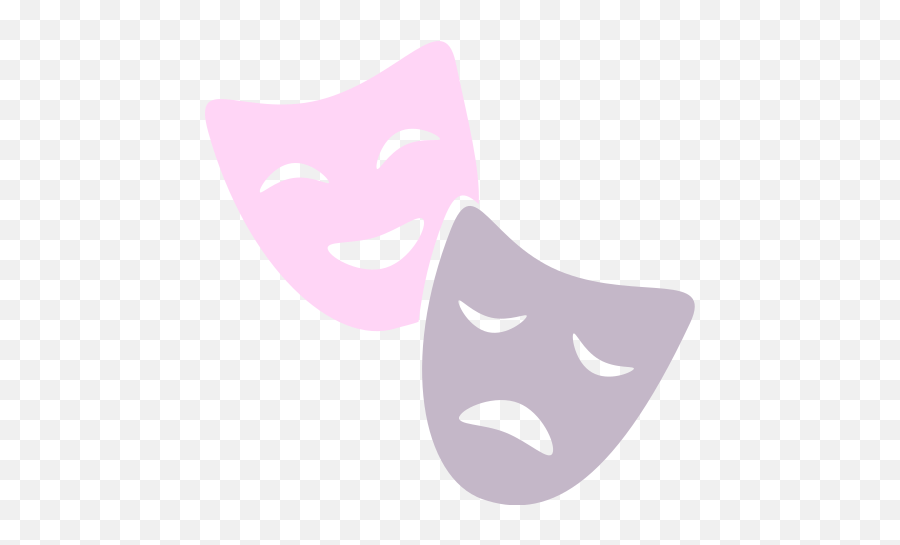 Drama Masks1 - Clip Art Emoji,Drama Masks Emoji