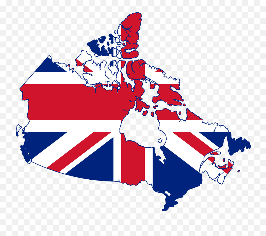 Flag Map Of Canada Kingdom - Map Of Canada Png Emoji,Gb Flag Emoji