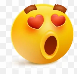 Heart Eyes Emoji Png Transparent - Plantilla De Emojis Amor