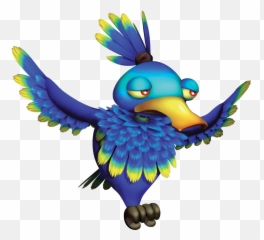 Parrot Clipart Jungle Parrot Parrot - Donkey Kong Tropical Freeze Emoji,Parrot Emoji