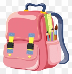 School Bag Clipart Transparent - School Bag Cartoon Png Emoji,Emoji Bookbag