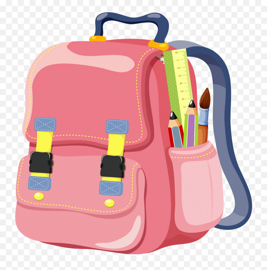School Bag Clipart Transparent - School Bag Cartoon Png Emoji,Emoji Bookbag